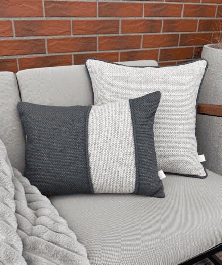 Lauko pagalvė su kontrastiniu kantu WATER