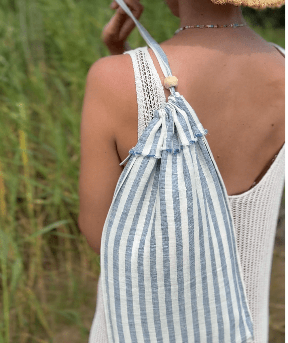 Lininis paplūdimio pledas – rankšluostis LINEN 3