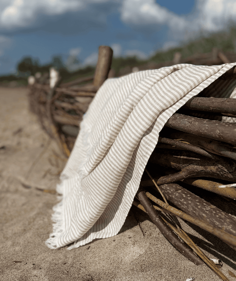 Lininis paplūdimio pledas – rankšluostis LINEN 5