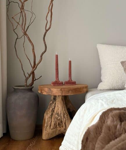 Rankų darbo palmių vaško žvakės "Vanilla & Tobacco".