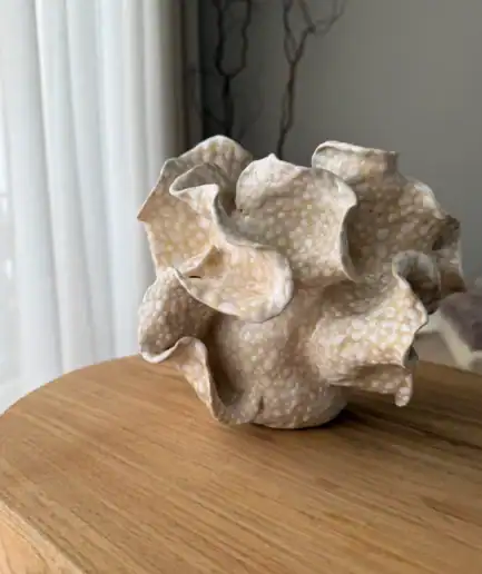 ORGANIC | rankų darbo keramikos vaza | Smėlis