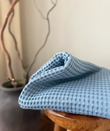 WAVE | vaflinis vonios rankšluostis | vandenyno mėlyna