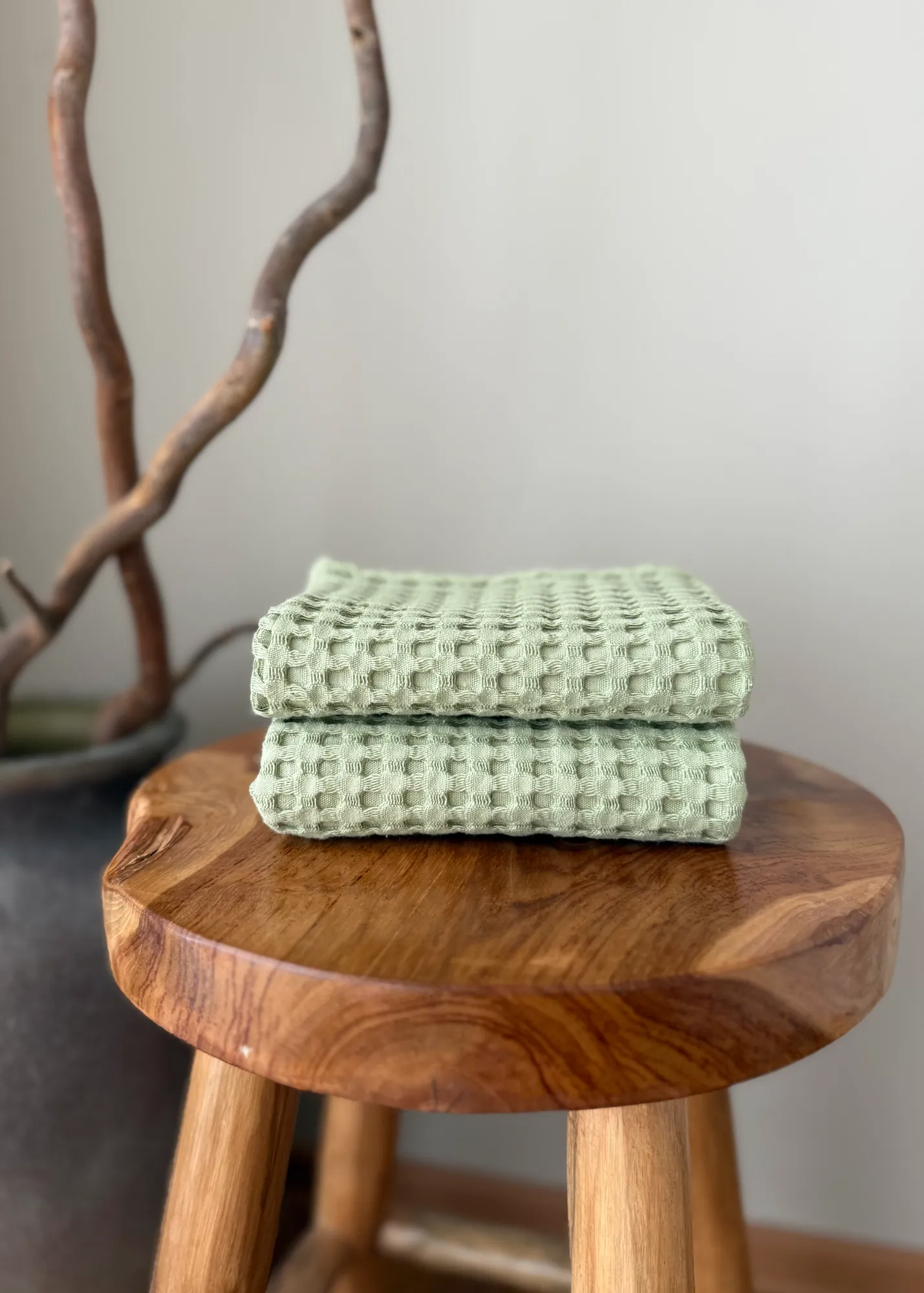 vaflinis virtuvinis ranksluostis samanos